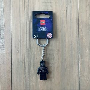 LEGO Black Panther Miniature Figure Keychain Key Ring Marvel New